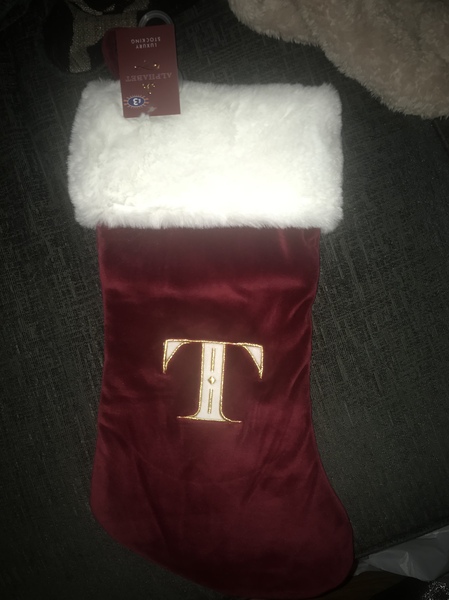 B&M initials velvet sacks support group