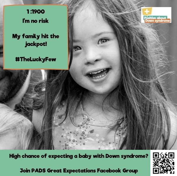 Greater than 1 in 2 chance of Down’s Syndrome