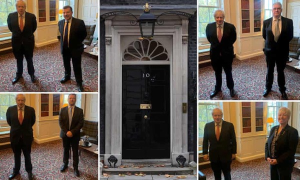 Boris self isolating