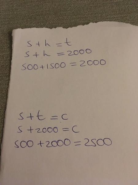 Maths homework question year 4