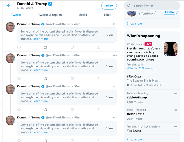 #Trump thread No 111 and the count goes on.
