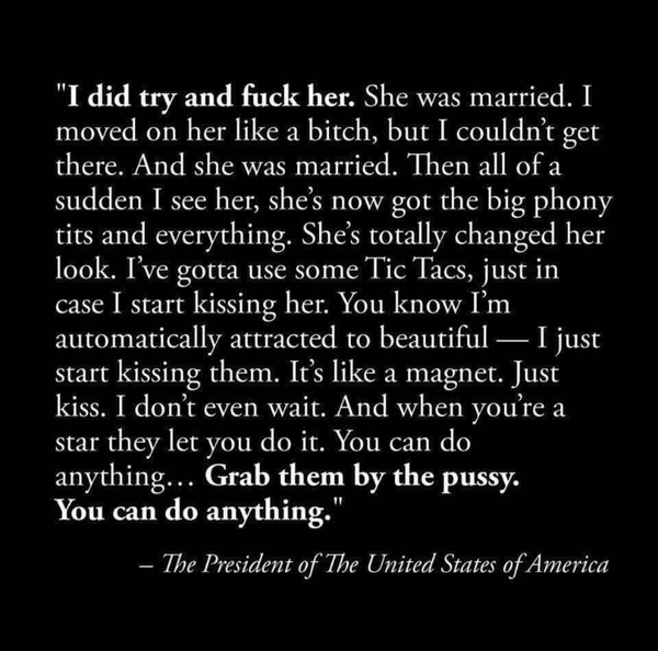 To feel sorry for Trump?