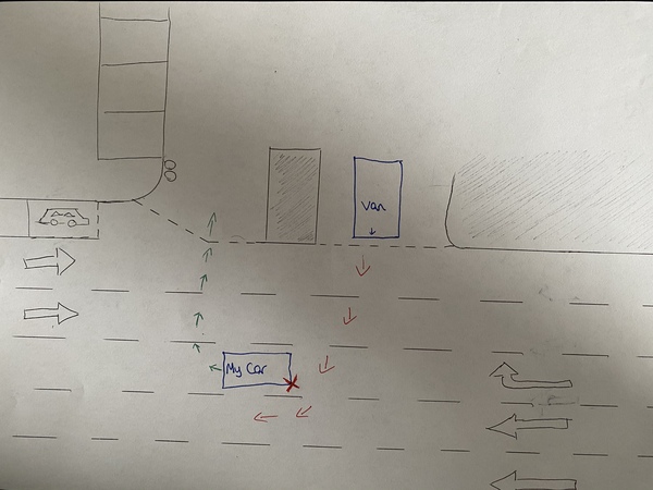 AIBU to report a hit and run to the police - with diagram :0)