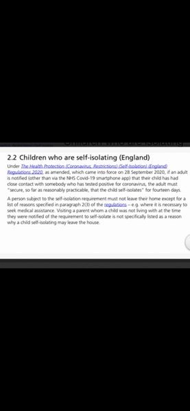 DC going between parents houses when separated.