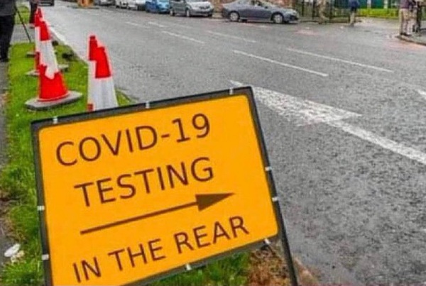 Covid drive-through test
