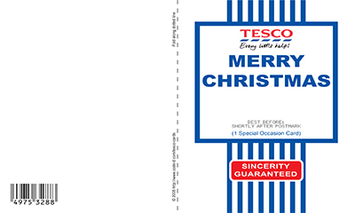 My mum is really angry about her Christmas card