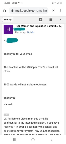 URGENT Call for evidence GRA