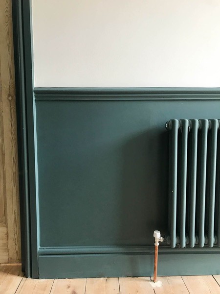 Brown sofa & dado rail - help!
