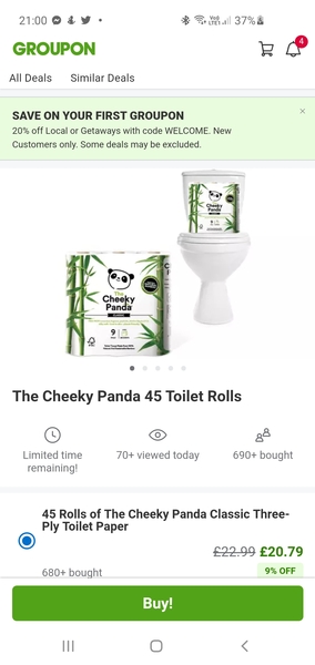 Who gives a crap loo roll?