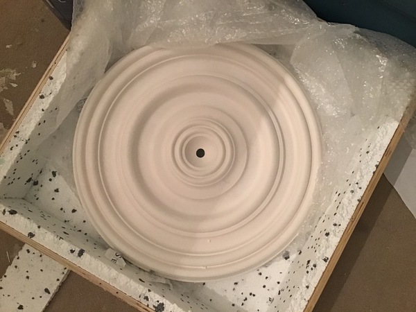 Plastic or Plaster Ceiling Rose...advise please
