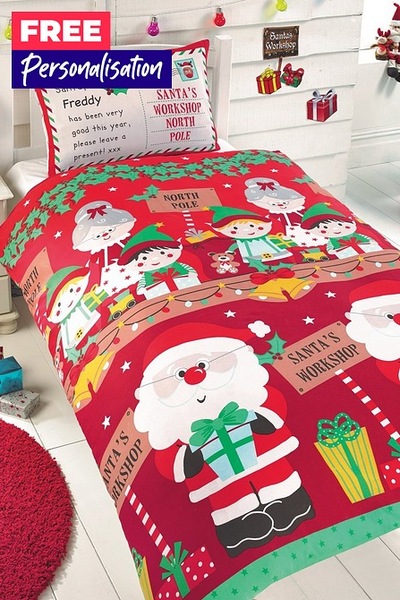 To think Christmas bedding is a waste.