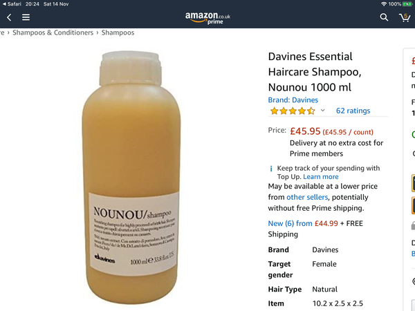 SLS free shampoo and conditioner