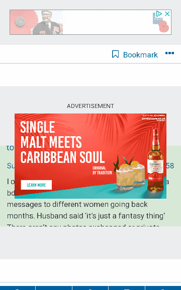 Jumpy ads blocking posts