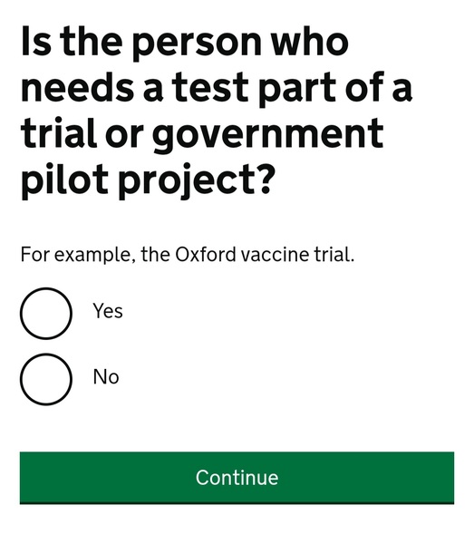 Are we allowed to book a test for ZOE now?