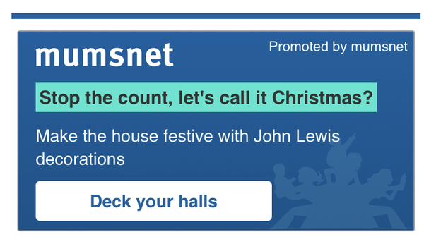 'Promoted by Mumsnet' ads making site jumpy