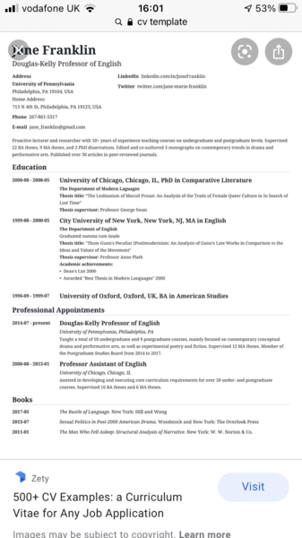 How long should a CV be?