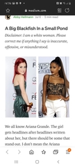 To be shocked Ariana Grande is White