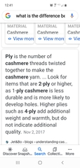 Today I am wearing cashmere for the first time