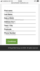 Odd text message from Royal Mail