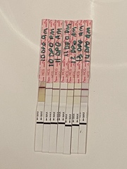 HCG on LH tests - help!