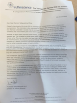 mens Christian organisation sending trans pack & video to schools