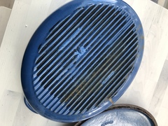 Le Creuset pot is very old, gone a bit rusty, and now badly scratched the hob - what affordable replacement can I buy?