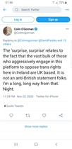 Amnesty International (Ireland) and NGO's argues for removal of political representation of women who defend biologicial reality
