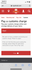 Odd text message from Royal Mail