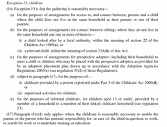 Informal childcare bubble