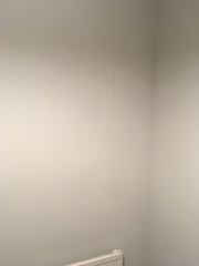 Crack on wall - ok to leave for a bit?
