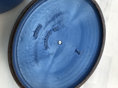 Le Creuset pot is very old, gone a bit rusty, and now badly scratched the hob - what affordable replacement can I buy?