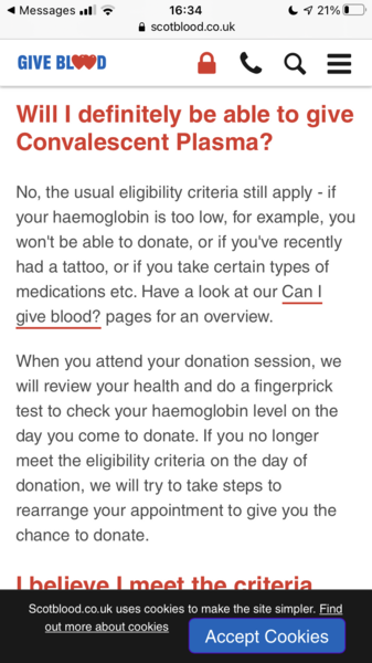 To ask those who have had COVID to donate plasma