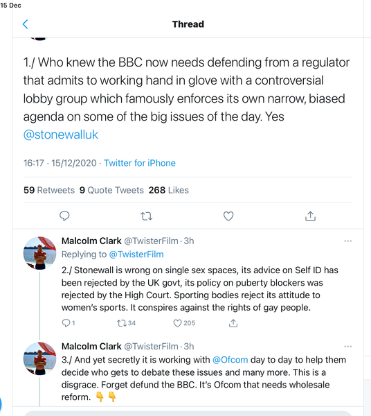 John Nicholson MP doesn't think the BBC should have to balance it's reports on trans issues.
