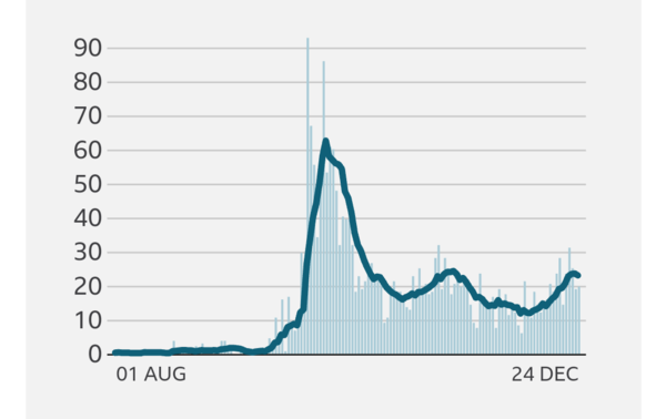 What does your case rate graph look like?