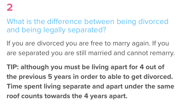 He is still not divorced
