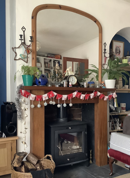 If you've got a fireplace, what's above it?