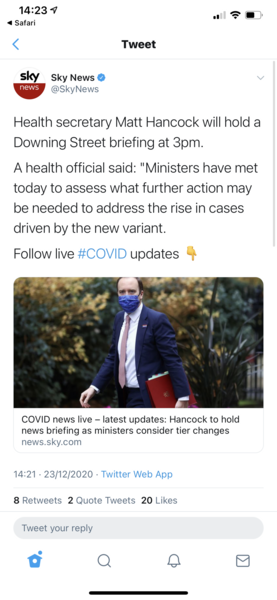 Announcement today (Wed)?