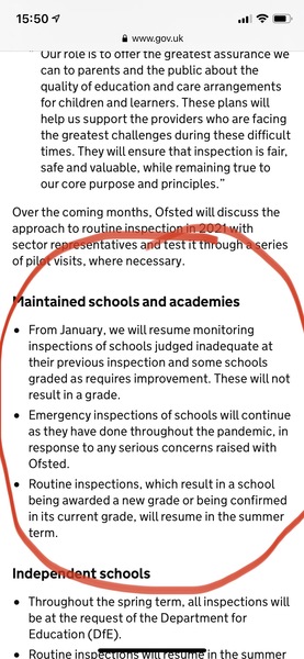 Schools deemed ‘too unsafe’ for Ofsted