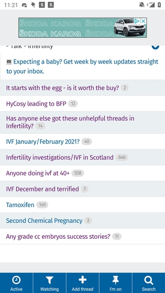 Has anyone else got these unhelpful threads in Infertility?