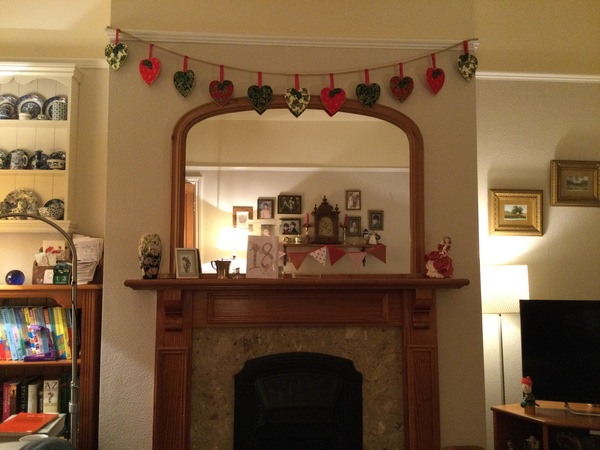 If you've got a fireplace, what's above it?