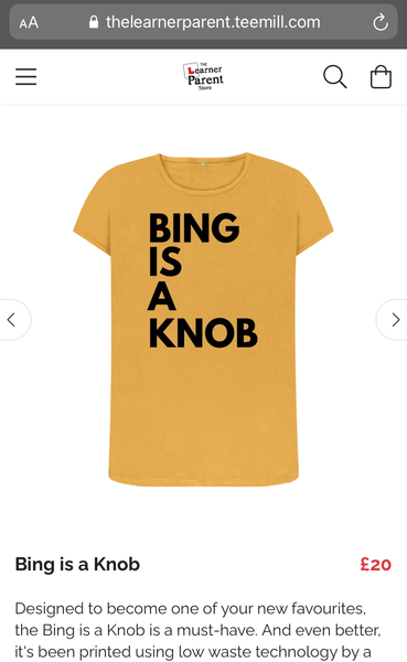 Being a selfish little nob, it's a Bing Thing.
