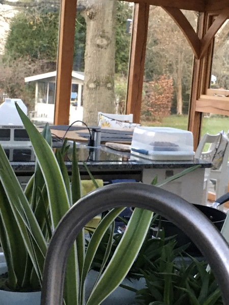 Antique mirrored splashback