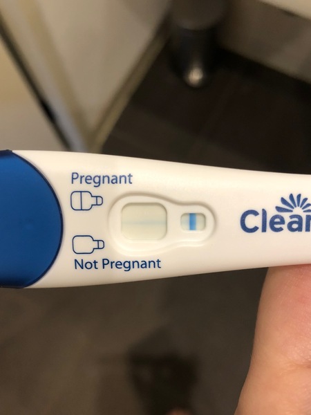 Line on Clearblue test going opposite way?
