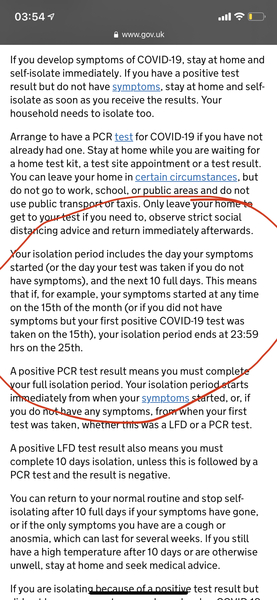 Husband has tested positive today. Does our 10 days end on Christmas Eve or Christmas Day?