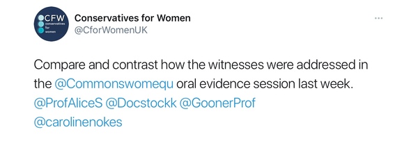 Women & Equalities Commitee live today at 2.30