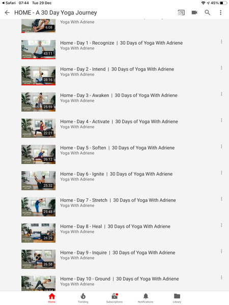 Who is going to do Adriene’s 30 day programme January 2021?