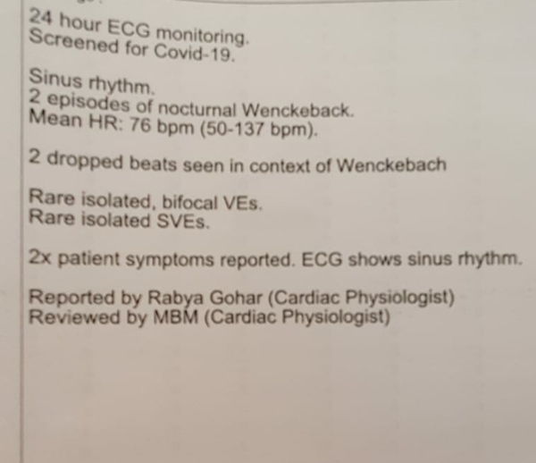 Understanding heart scan results