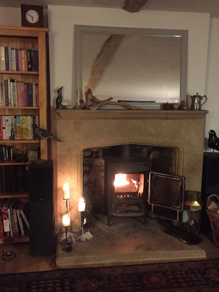If you've got a fireplace, what's above it?
