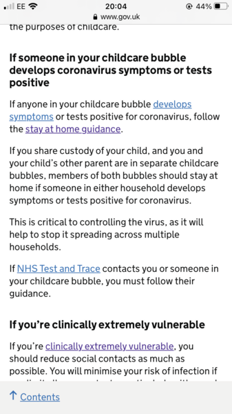 My childcare bubble have symptoms....