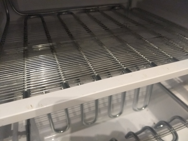 Defrosting freezer with not much visible ice...
